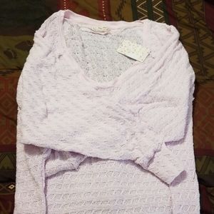 Free people pink Thien's Hacci Top